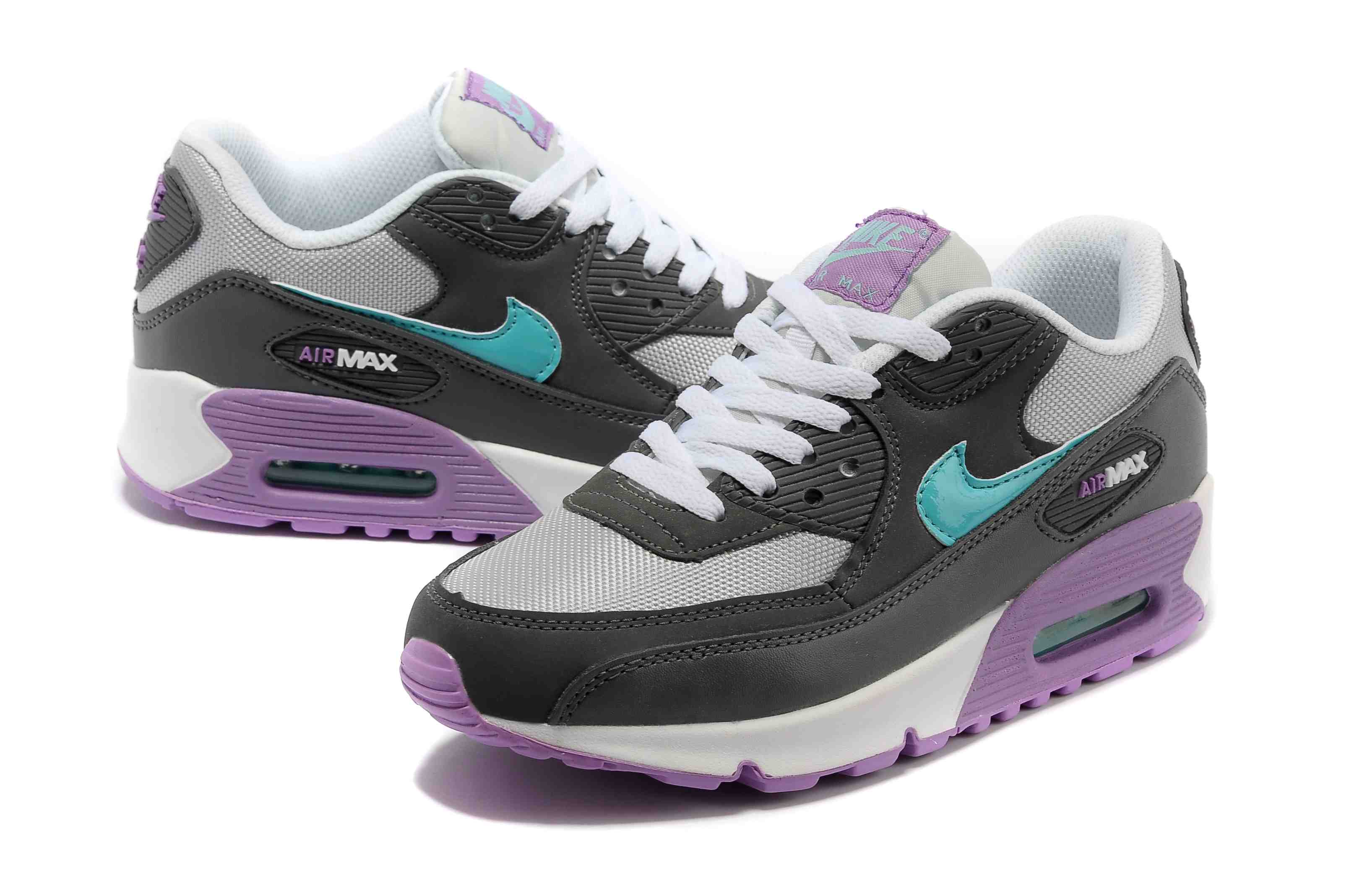 Nike Air Max Shoes Womens Gray/Purple/Black Online